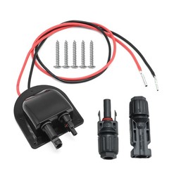 Weatherproof Solar Entry Housing with 10AWG Solar Extension Cable for RV, Cam…