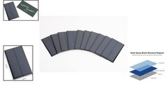 5V Micro Solar Panels, 10PCS 5V 200MA Solar Cells Kit 110mmx60mm