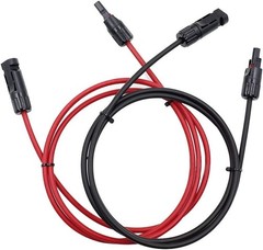High-Performance 5FT Solar Adaptor Cables with Copper Wiring – Male/Female Set