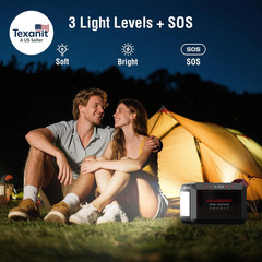Portable Power Station 300W 237Wh Camping Solar Generator Backup Lithium Batter