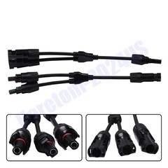 NEW Solar Panel Y Branch Cable Connection Waterproof Adapter Connector Extension