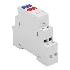 DIN Rail LED Signal Lamp 230V AC White for Power and Status Indication