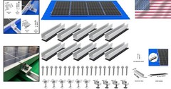 Complete Solar Panel Mounting Kit: 4-Piece Roof Set for Efficiency & Durability