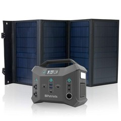 4Patriots 300W Power Sidekick and 40W Solar Panel Kit for Power Station Outdoor