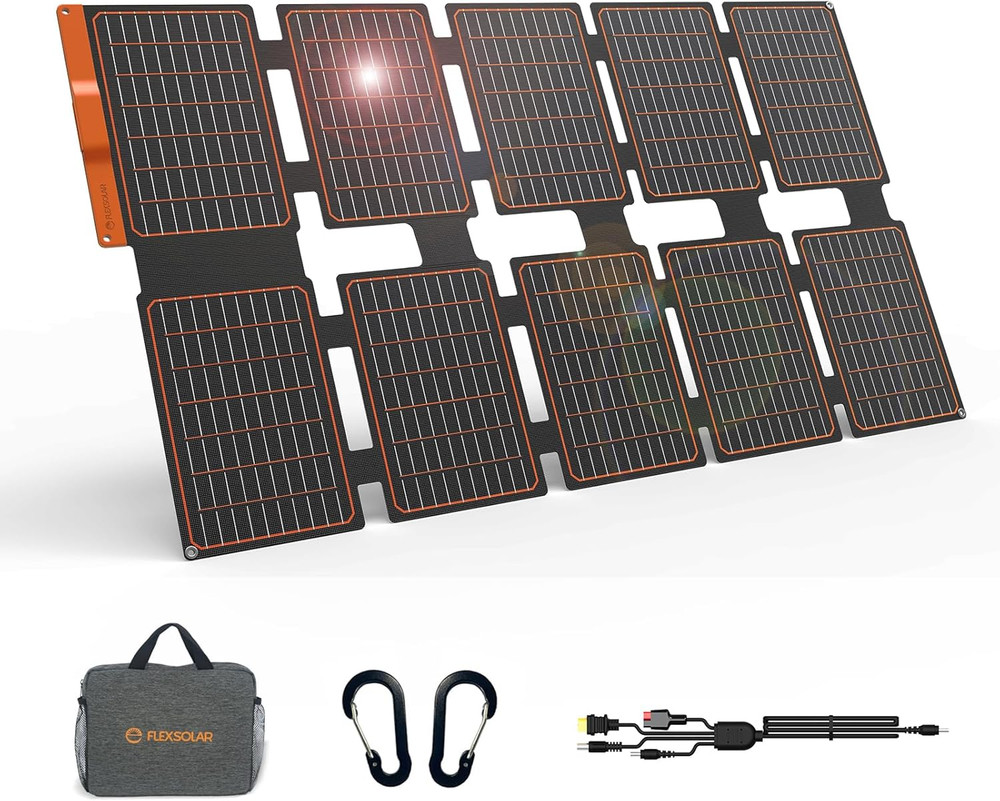 100W Foldable Portable Solar Panel Charger IP67 Waterproof | with PD3.0 USB-C, Q