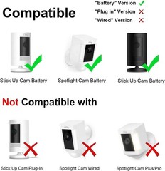 Solar Panel for Ring Stick Up Cam & Spotlight Battery 5V 6W White