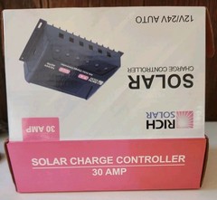 Rich Solar 30A PWM Charge Controller – 12V/24V AUTO – New IN BOX
