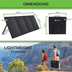 100 Watt Portable Solar Panel 1 Pack