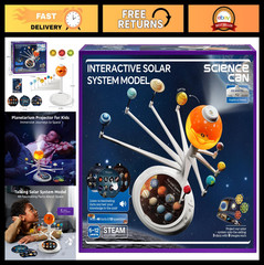 Interactive Solar System Model for Kids | HD Space Projector, 8 Planets, Bilingu