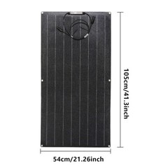 200W ETFE Flexible Solar Panel 12V Monocrystalline RV Boat Camping Waterproof