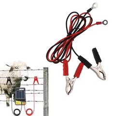 2 Piece Set of Electric Fence Wires with Strong For Alligator Clip Fasteners