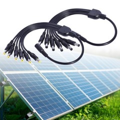 1 to 6 Solar Charging Cable 5.5×2.1mm 5.5×2.5mm for Efficient Power Supply