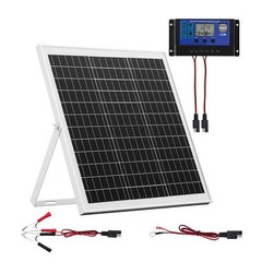 Solar Battery Trickle Charger Maintainer 20W 12V with MPPT Controller