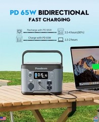 300W Portable Power Station 296Wh Battery Backup Solar Generator for Camping