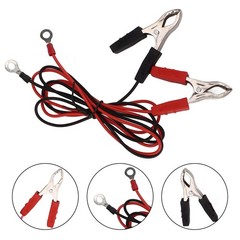 2 Piece Set of Electric Fence Wires with Strong For Alligator Clip Fasteners