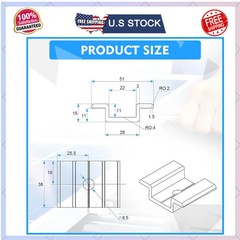 48 Pack Solar Panel Mid Clamps 1.06 Inch Aluminum Mounting Bracket Kit