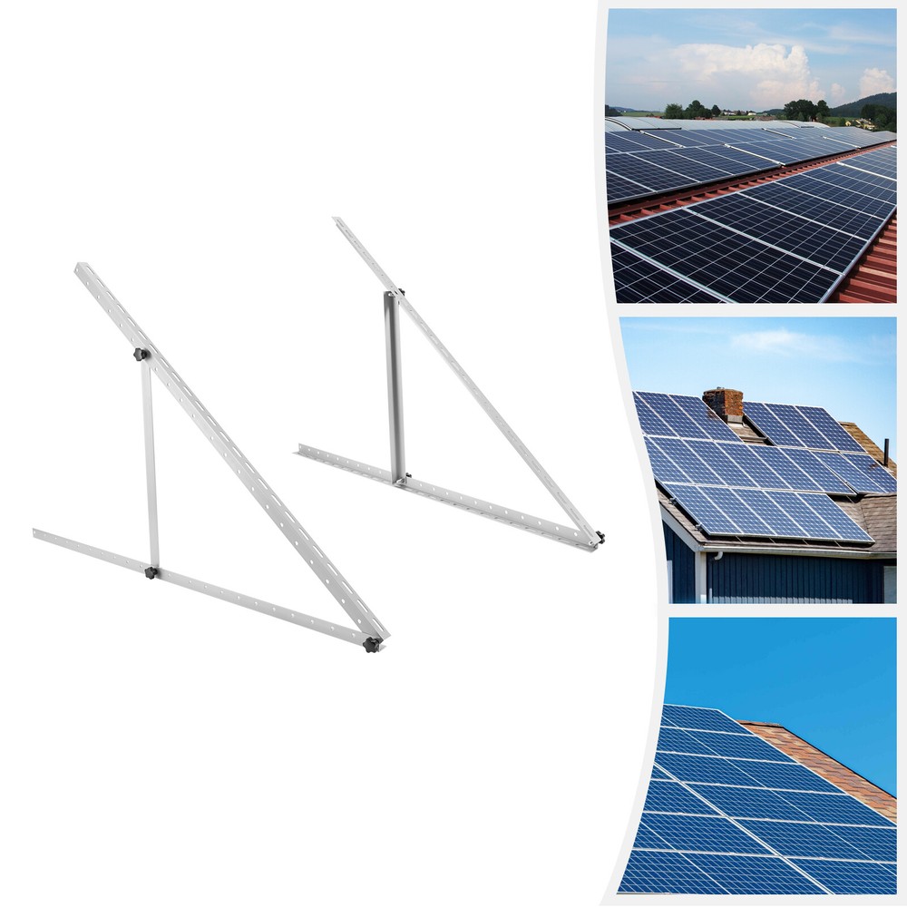 2x Panel Tilt Mount Brackets Ground Roof Mounting System for solar kit 45 inches