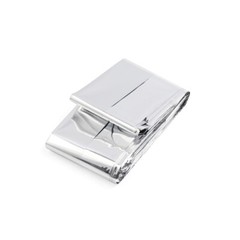 Outdoor Rescue Solar Warming Mylar Emergency Blanket 210 x 130cm Silver Tone