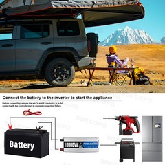 10000W 220V Power Inverter Solar Generator With 500W Solar Panel Home Complete