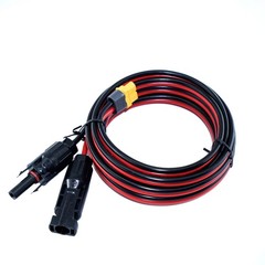 12AWG XT60 to Solar Connector Extension Cable Charging for Power Station RV