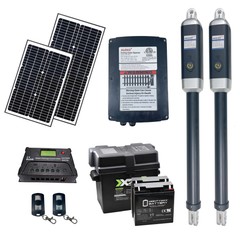 ALEKO Solar Kit ETL Gate Opener for Dual Swing Gates up to 1760 lb
