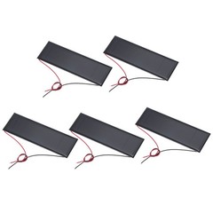 5 Pcs 6V 0.6W 100mA Mini Solar Panels with 2 Cable 120mm x 38mm