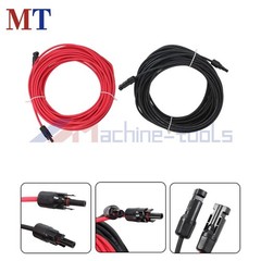 Red + Black With M4 Connector Solar Panel Wire Weatherproof Cable 20M 4mm²