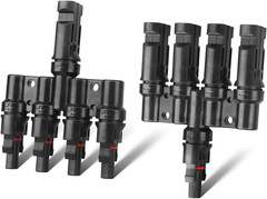Solar Panel Connector Solar Y Branch 4 to 1 Solar Panel Splitter 4 Way 1000V Y B