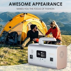 Sugineo Mobile Power Supply 600W Portable Solar Generator LCD Display 110V 220V