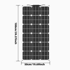 400W Watt Flexible 12V Mono Solar Panel Home RV Rooftop Camping Off-Grid Power