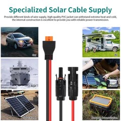 10AWG Tinned Copper Wire XT60i to Solar Panel Connector Extension Cable 10FT – H
