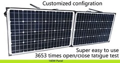 12V 140W Folding solar panel. Suit Lead Acid & Lithium Bat. Customized config.