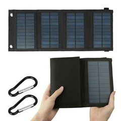 20W Foldable Solar Panel Kit Bank Pack Waterproof for Outdoor Camping Hiking