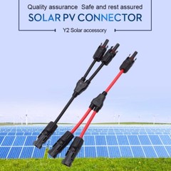 1pair 30A 1 to2 Y Branch Solar Panel Connector Cable Parallel Adapter Waterproof