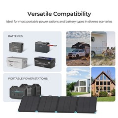 Open Box Renogy 300W Solar Panel Suitcase N-Type Portable Foldable For RVCamping