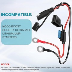 Effortless 2FT SAE Extension Cable with Waterproof Design for Safe Power Supply