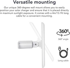 Solar Panel Compatible with Ring Spotlight Cam/Plus/Pro Battery, Stick Up Cam…