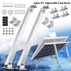 2/4Set Adjustable Solar Panel Tilt Mount Brackets RV Kit System for Flat Surface
