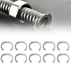 Premium 304 Stainless Steel Segment Rings 10pcs for DN20 Corrugated Pipes