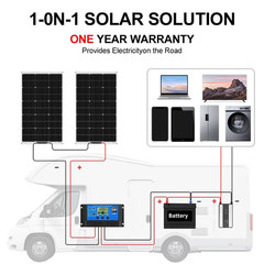 18V Solar Panels Monocrystalline Flexible Waterproof 100w 200w 400w for 12V RV