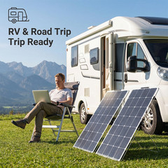 2 Sets Portable Folding Solar Panel Mounts Flexible Stable Mounting Accessories