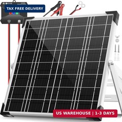 Voltset 12V Solar Battery Charger – 20W Waterproof Solar Panel Kit with Smart MP
