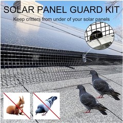 Black Pigeon Barrier Netting with Fastener Clips