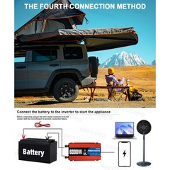 6000W DC to AC Solar Inverter Kit | Includes 2pc Solar Panels &Charge Controller