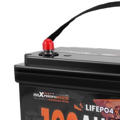 Deep Cycle Battery 12V 100Ah LiFePO4, Low Temperature Cutoff, 1280Wh Energy