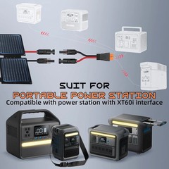 20FT 12AWG Solar to Xt60I, 3 6 10 16 20 25FT Solar Panel Connector to Xt60I-F A