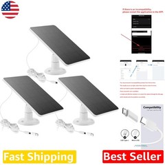 High Efficiency 3-Pack Solar Panel for Arlo Pro/Spotlight Cameras 5V 4W