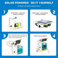 STEM 13-in-1 Solar Power Robots Toy DIY Robotics Kit