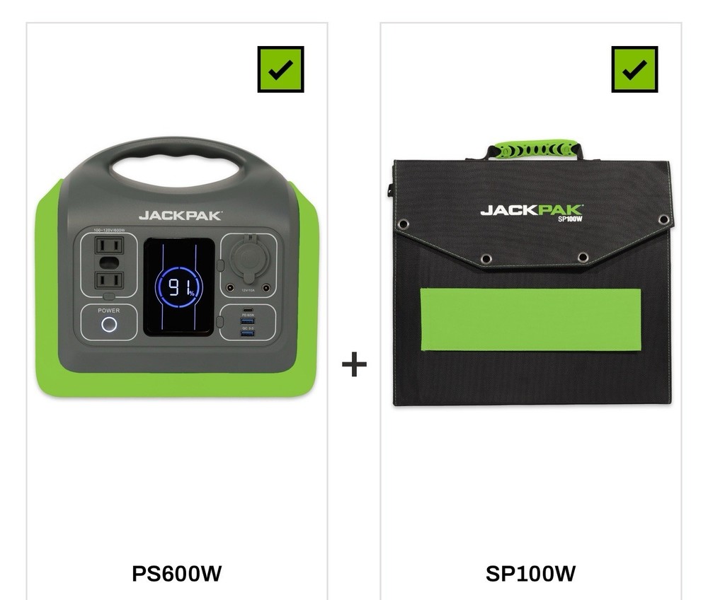 Portable Jackpak Battery PS600W SP100W Portable Power Station