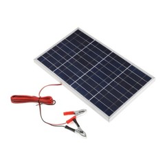 18V Aluminum Frame Solar Panel Battery Charger Kit Mobile Phone Emergency Home